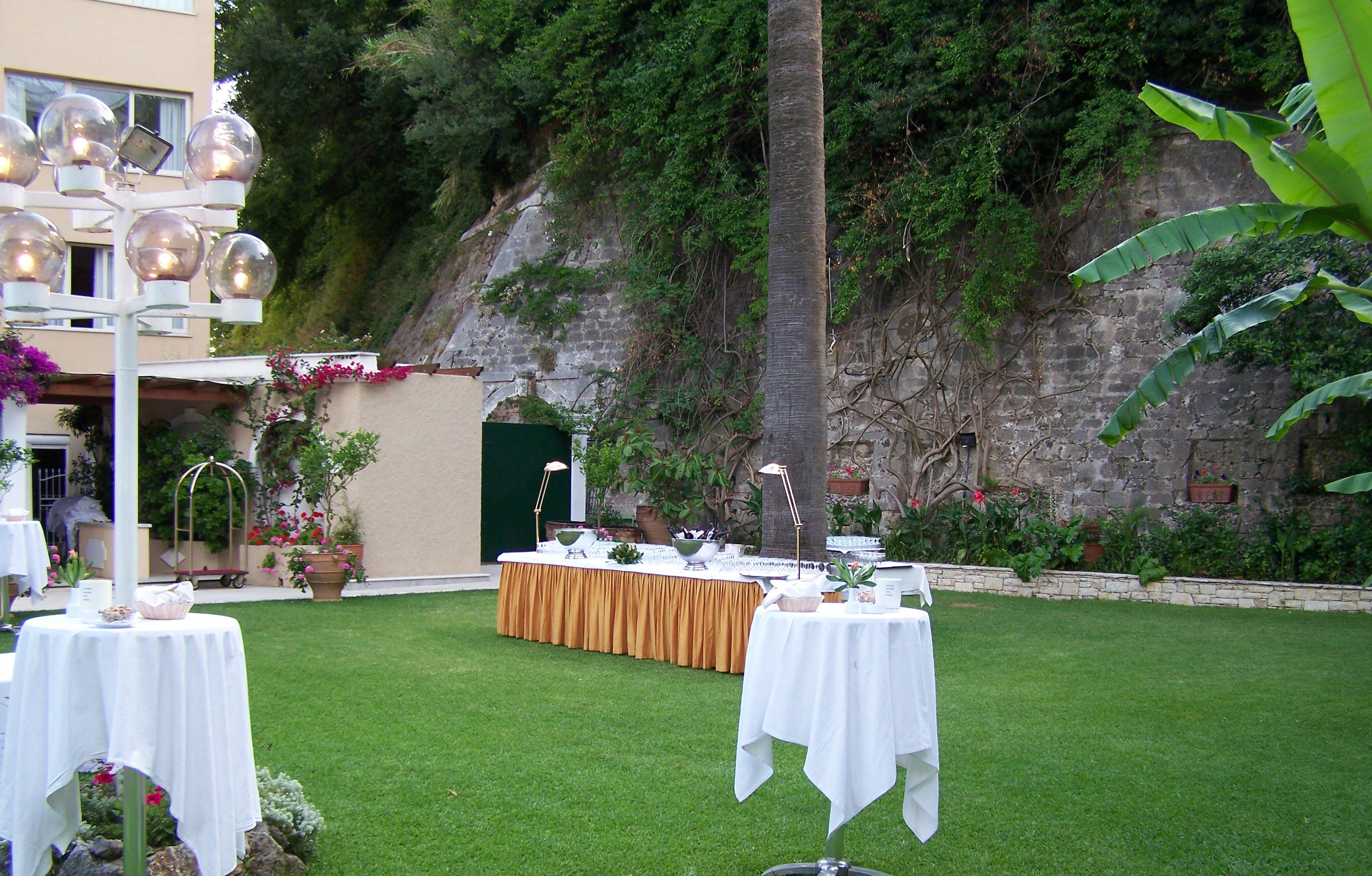 outdoor wedding area