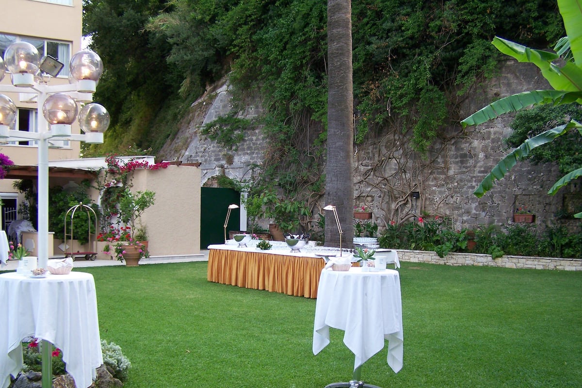 outdoor wedding area