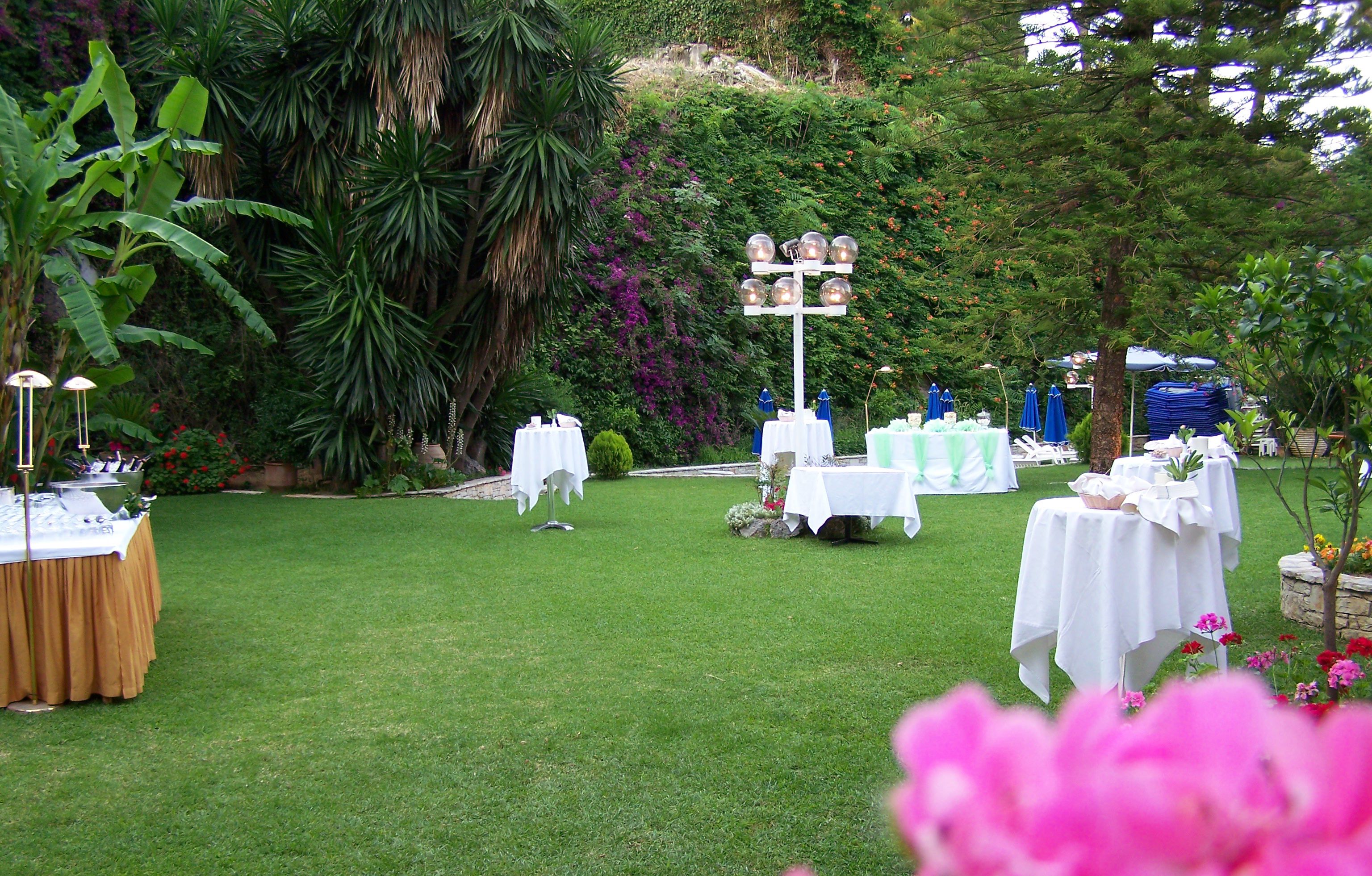 outdoor wedding area