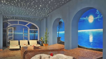 Salas de tratamiento para parejas, sauna y baño de vapor