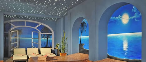 Salas de tratamiento para parejas, sauna y baño de vapor