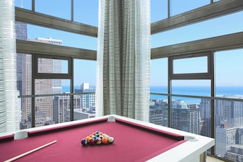 Premium bedding, down comforters, pillowtop beds, in-room safe at Chicago Marriott Downtown Magnificent Mile