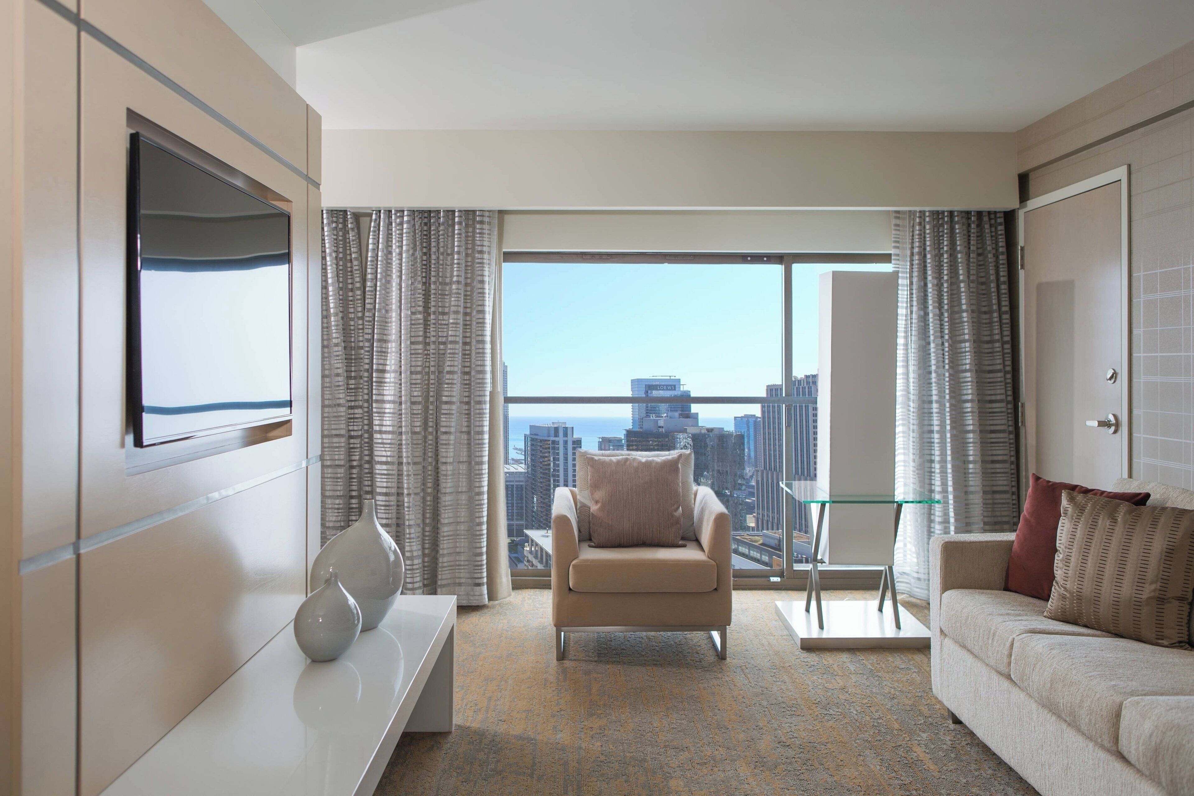 room, 1 king bed, non smoking, city view | living area | 50-inch flat-screen tv with digital channels, tv, pay films