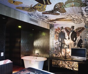 Minibar, in-room safe, individually decorated, desk