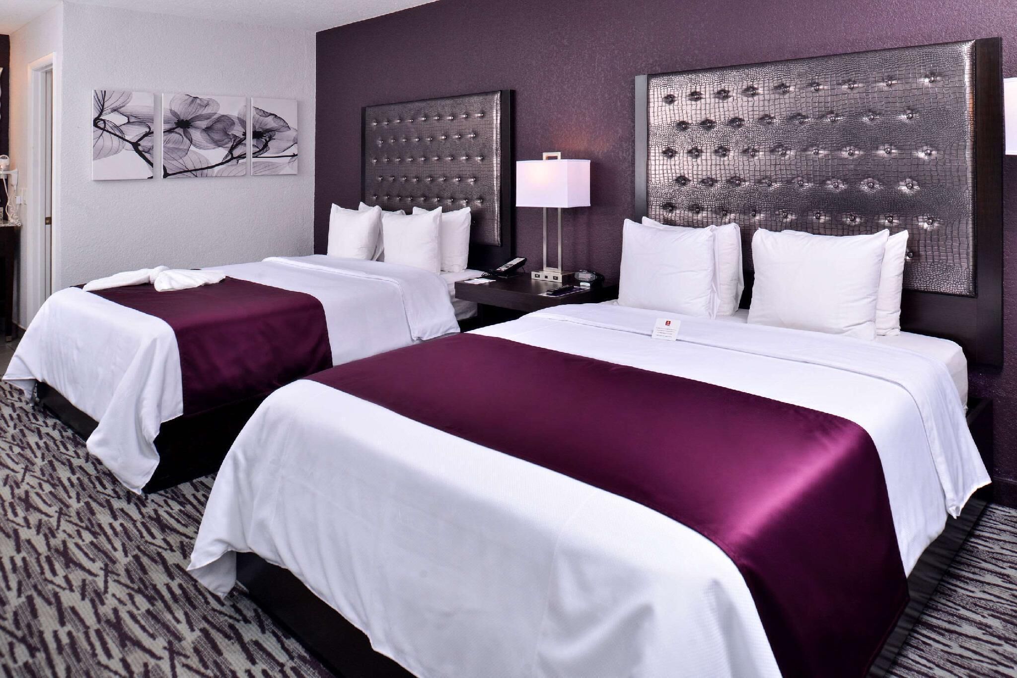 Premium bedding, pillowtop beds, in-room safe, blackout drapes