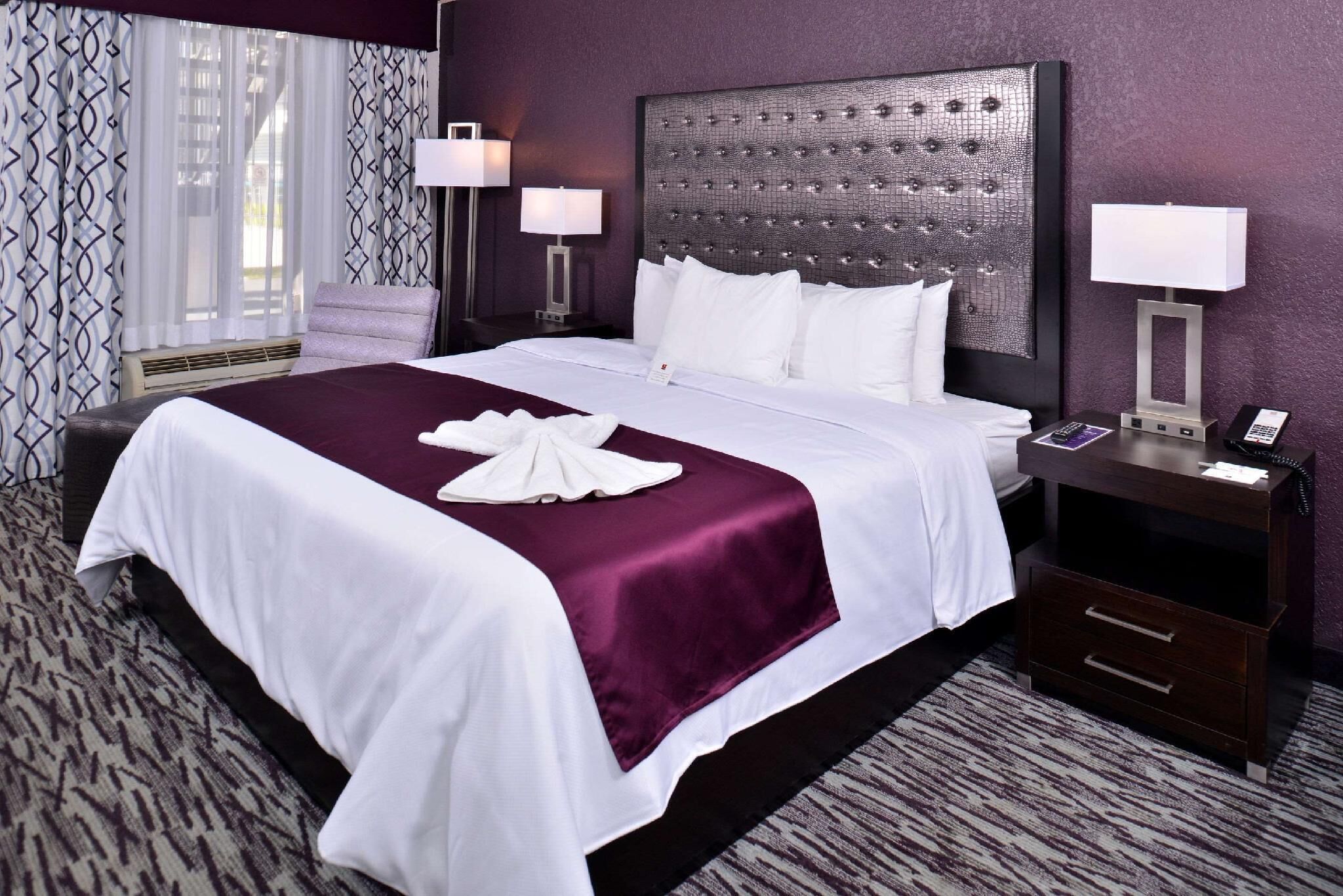 Premium bedding, pillowtop beds, in-room safe, blackout drapes