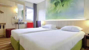 Standard Room, 2 Twin Beds | Desk, soundproofing, iron/ironing board, free cribs/infant beds