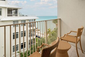 Room, 1 King Bed with Sofa bed, Balcony, Partial Ocean View (View) | Balcony view - Grand Cayman Marriott Resort (Seven Mile Beach)