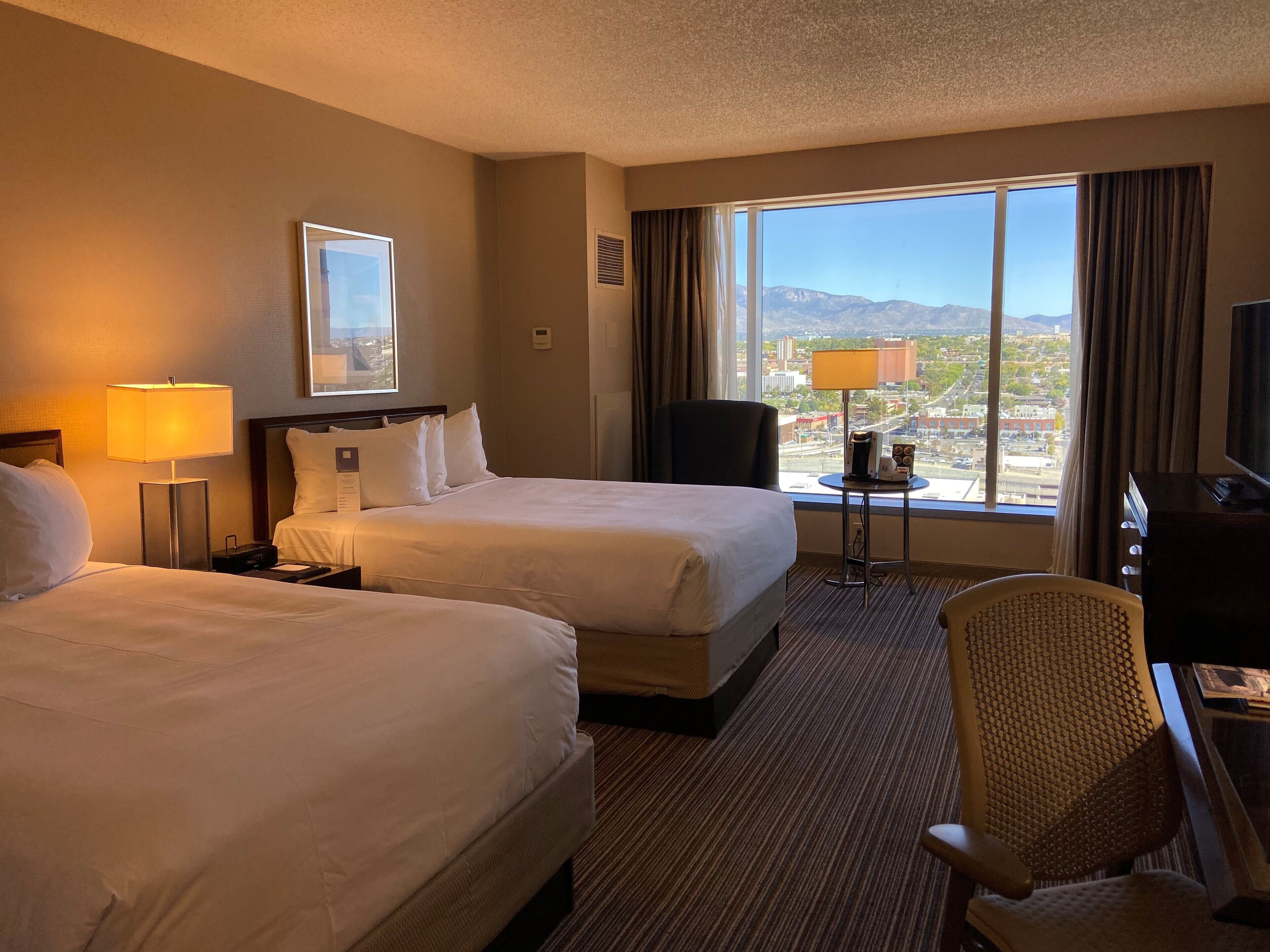 room, 2 double beds, mountain view | premium bedding, in-room safe, desk, blackout curtains