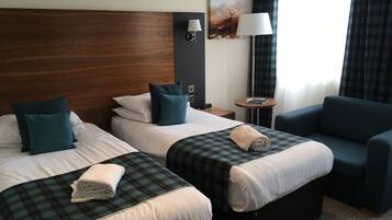 Hypo-allergenic bedding, in-room safe, individually decorated