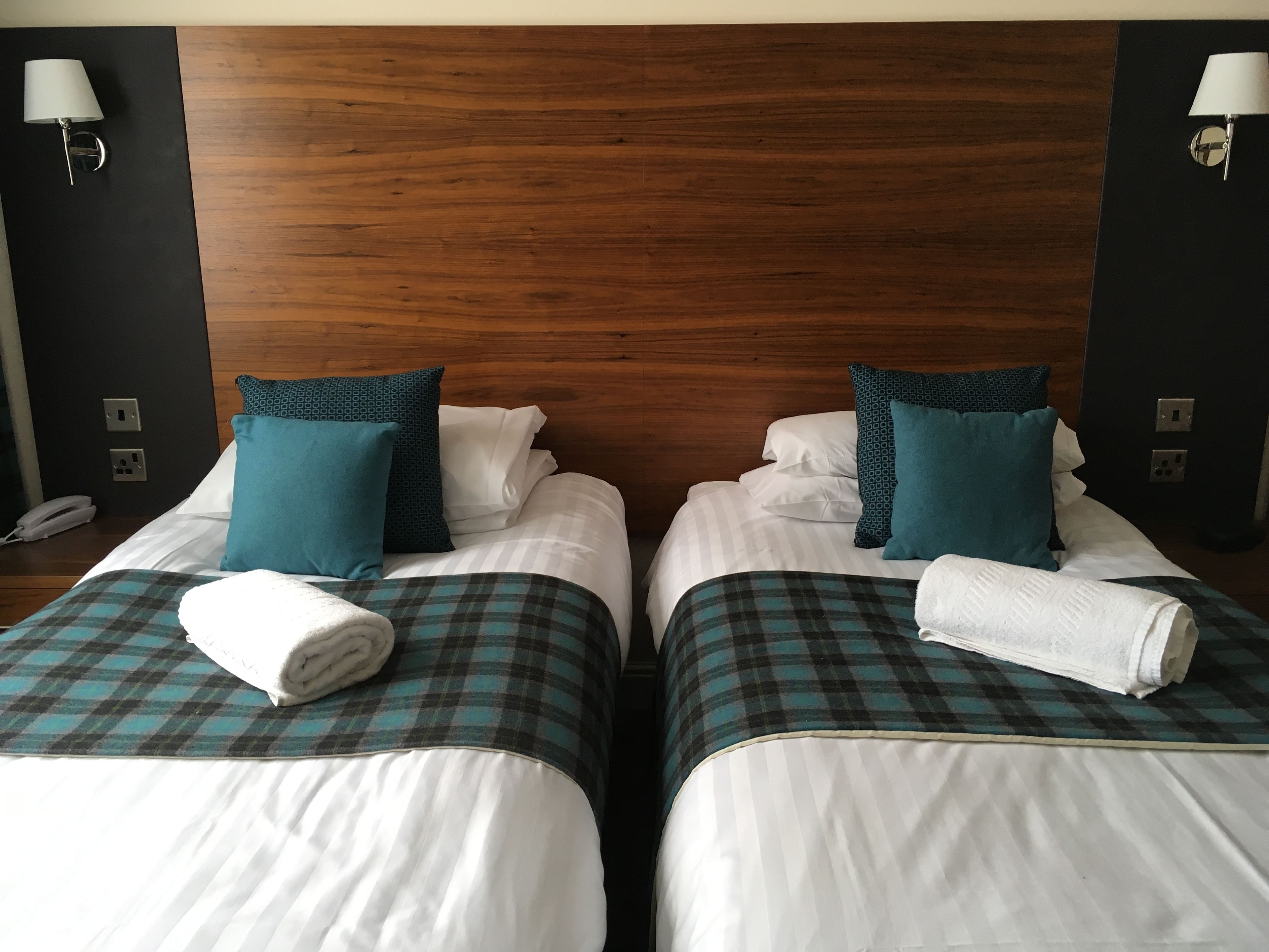 Hypo-allergenic bedding, in-room safe, individually decorated