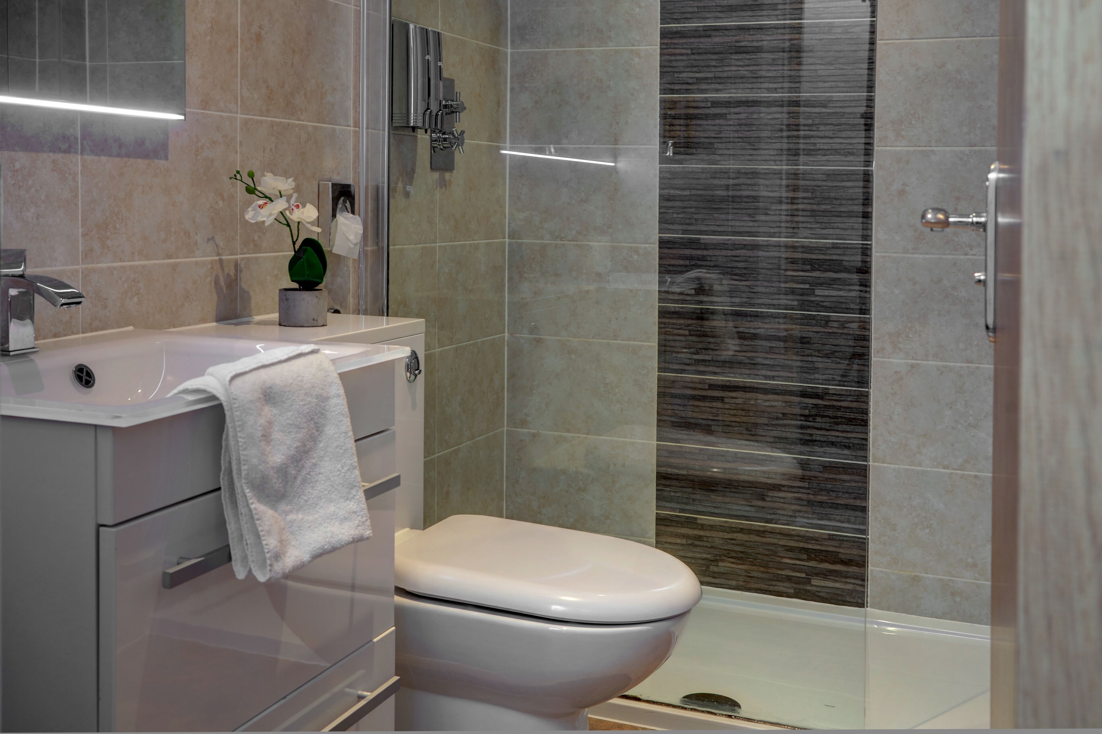 Free toiletries, towels