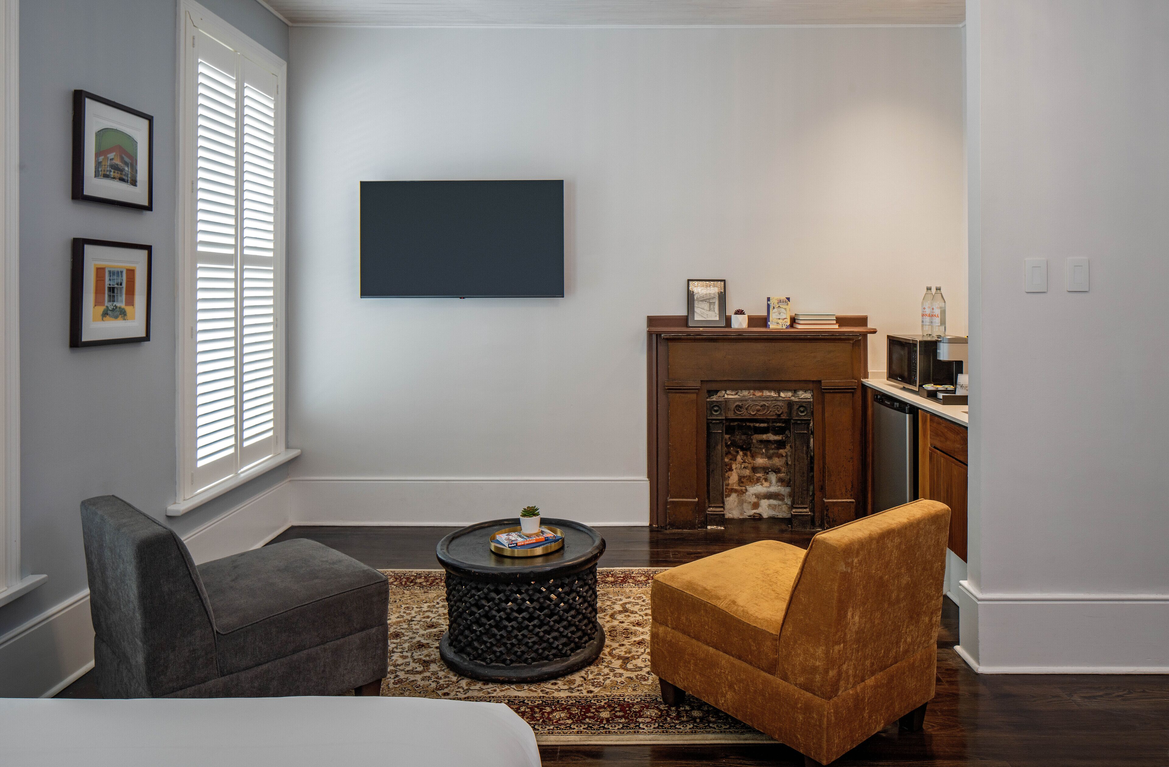 72-inch flat-screen tv with cable channels, pay films