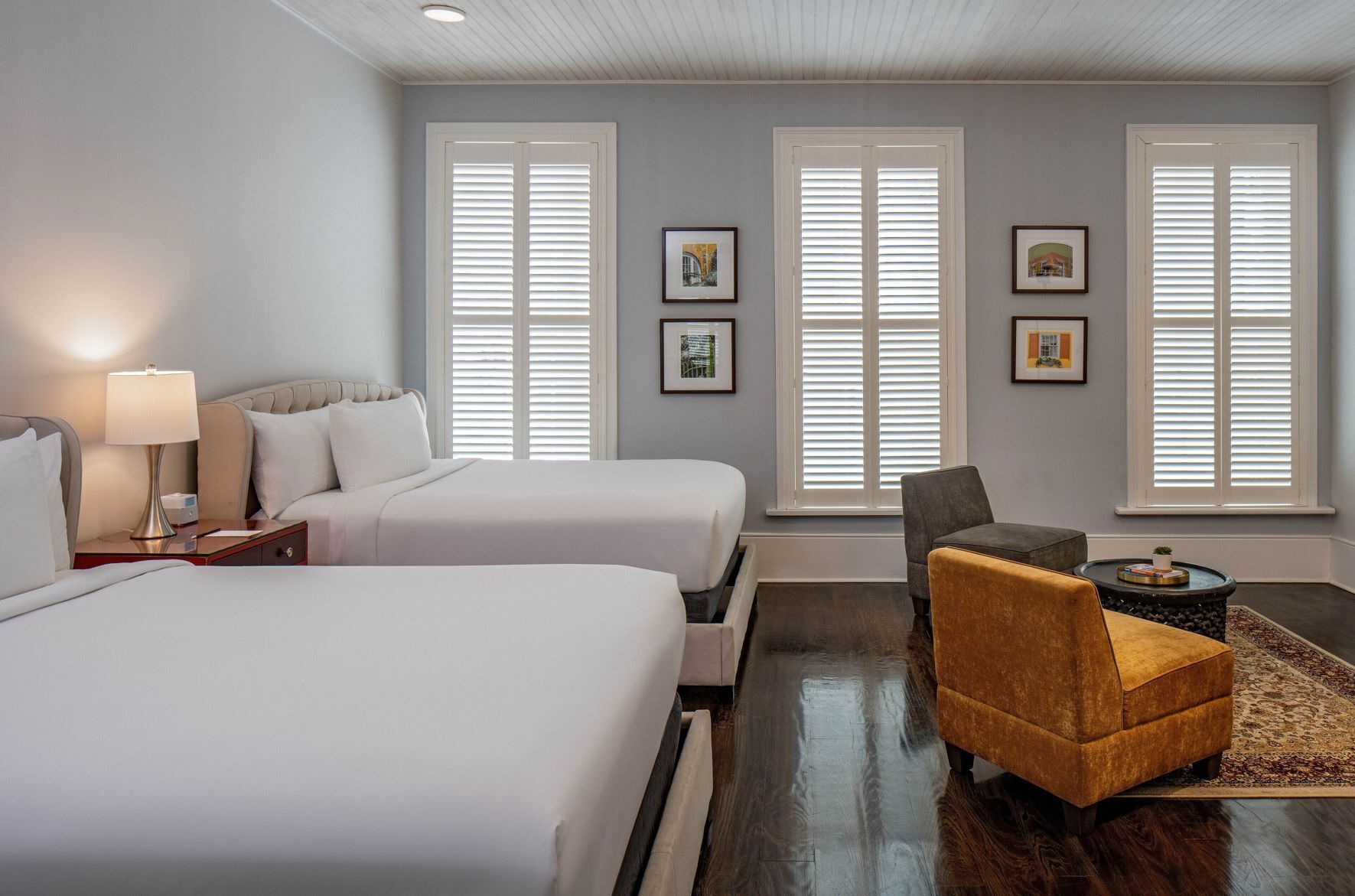 Premium bedding, pillowtop beds, in-room safe, desk