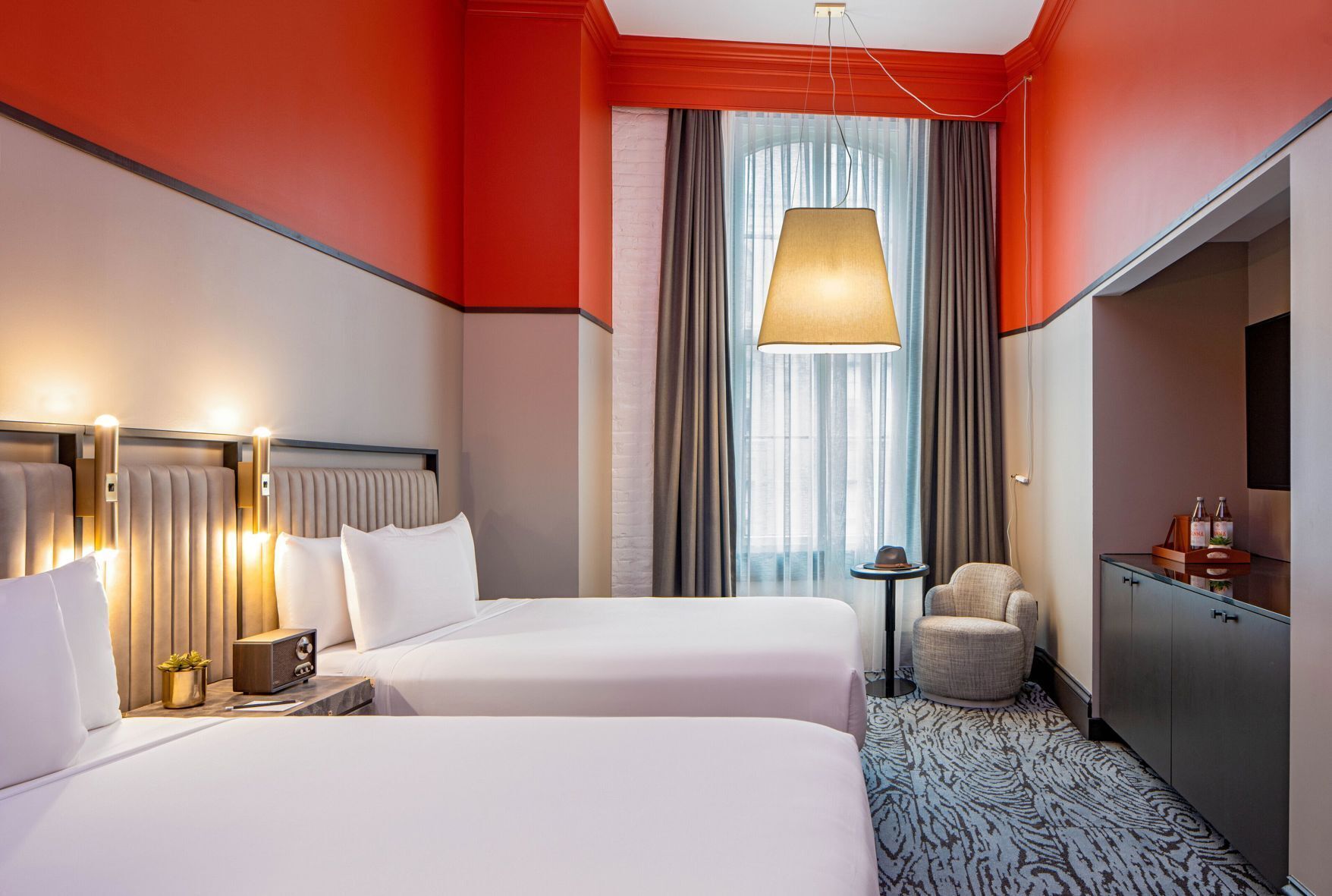 Premium bedding, pillowtop beds, in-room safe, desk