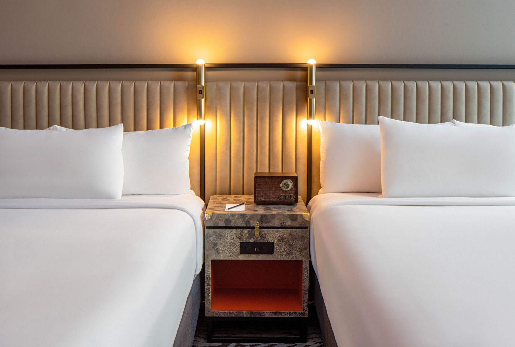 Premium bedding, pillowtop beds, in-room safe, desk