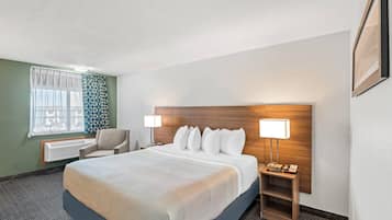 Standard Room, 1 Katil Raja (King), Non Smoking | Meja, seterika/papan seterika, katil bayi/kot (surcaj)