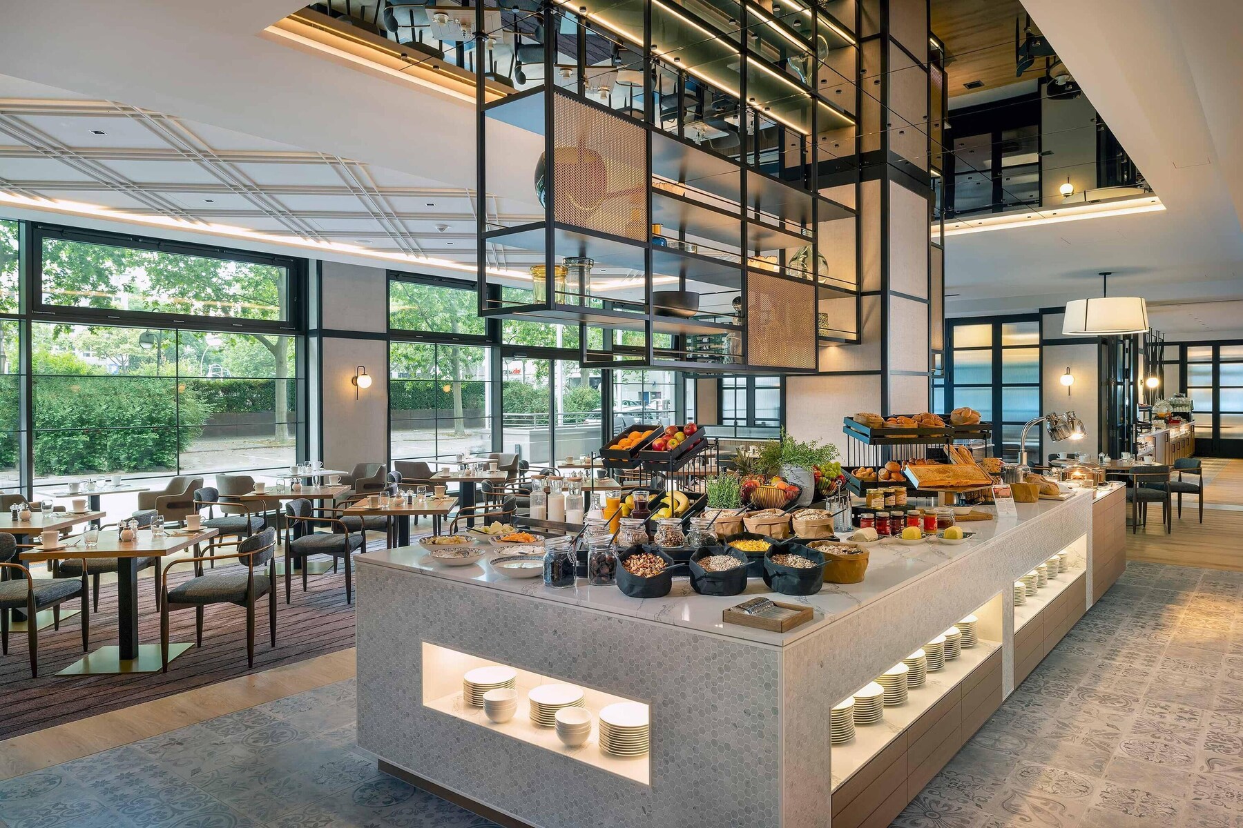 Daily buffet breakfast for a fee
