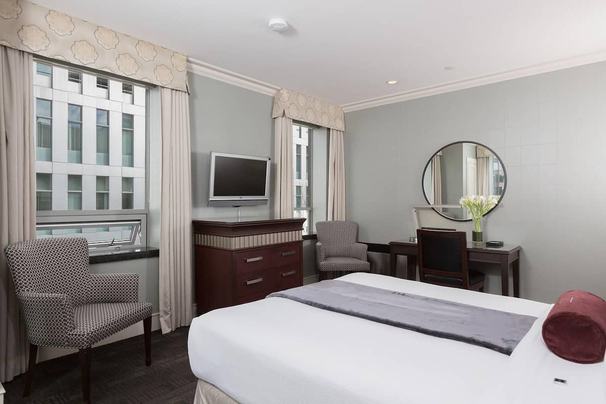 Premium bedding, pillowtop beds, in-room safe, desk