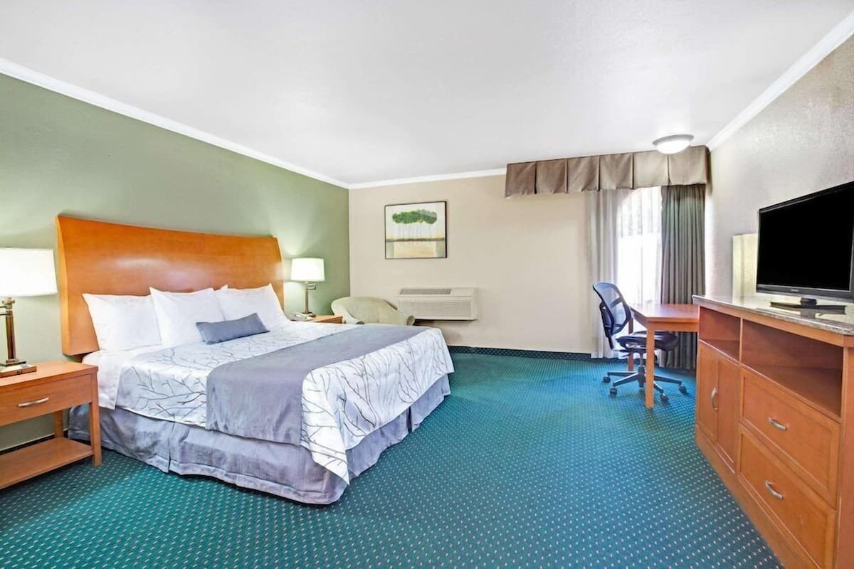 Blackout drapes, iron/ironing board, cribs (free), WiFi (free)