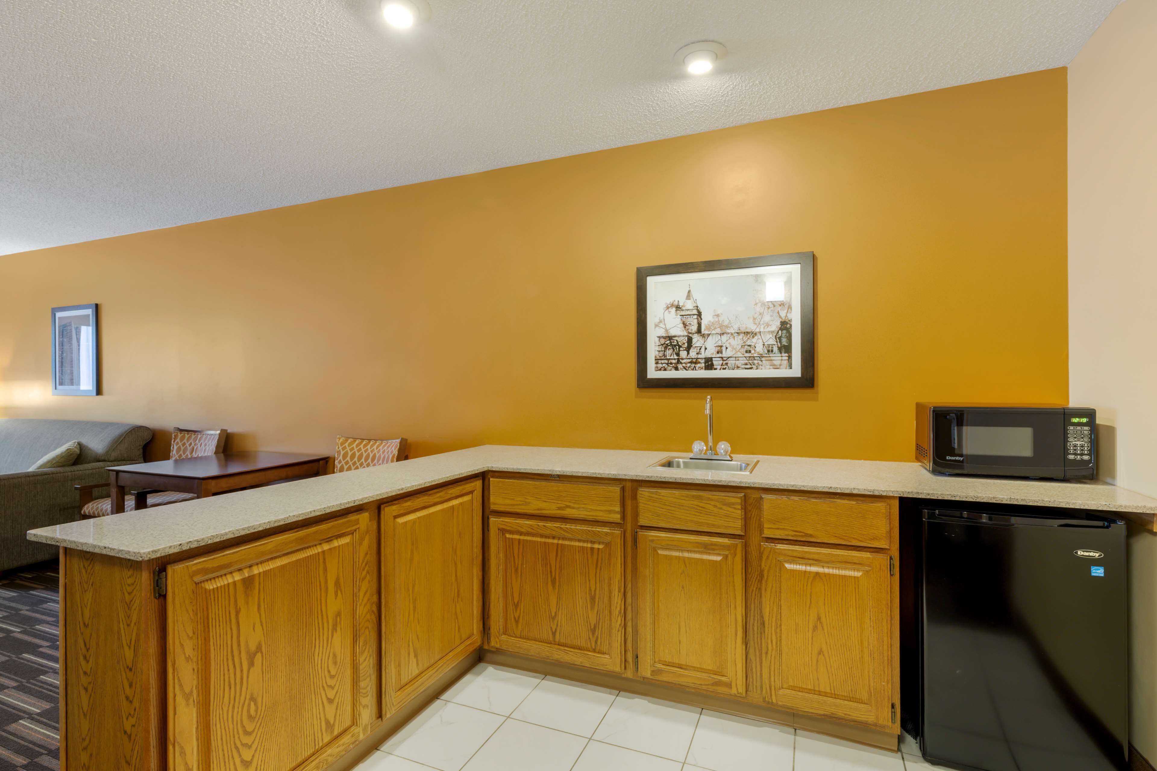 suite, 2 queen beds, non smoking, refrigerator & microwave (living room;with sofabed) | hypo-allergenic bedding, in-room safe, desk, laptop workspace