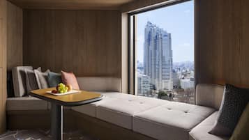 Estudi, 1 llit de matrimoni gran, vistes al parc, cantonada | Vista des de l'habitació