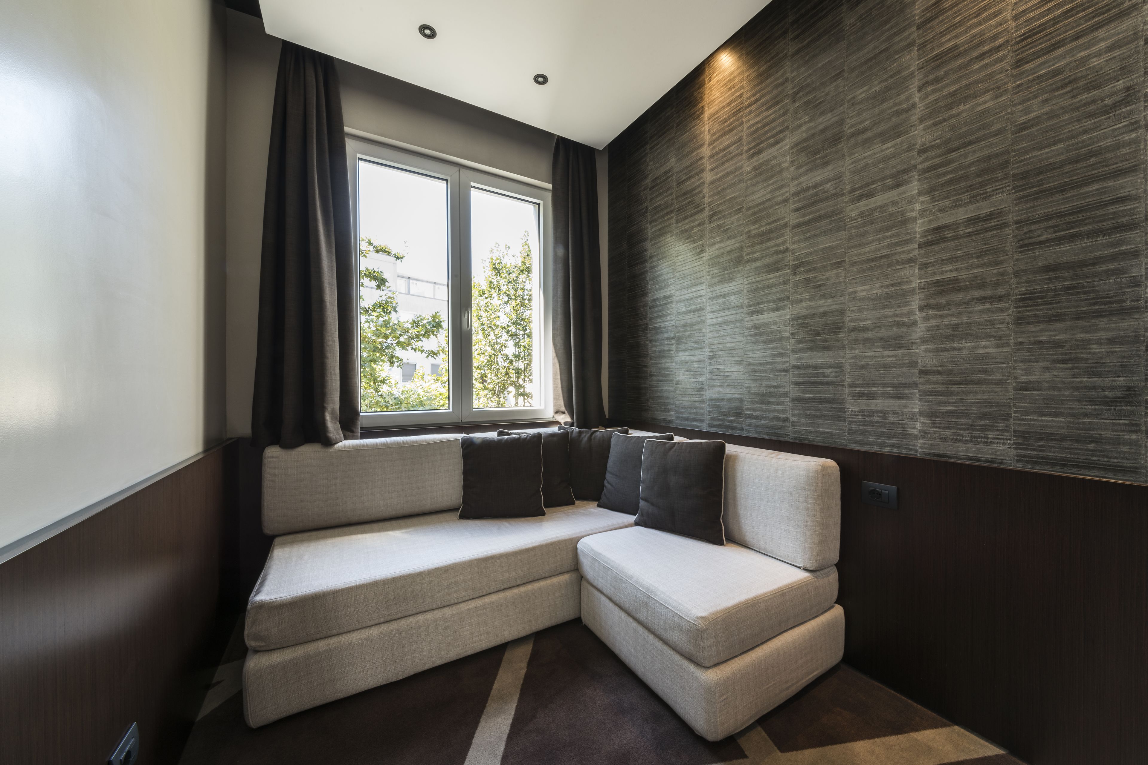 junior suite, 1 king bed with sofa bed | living area | 43-inch lcd tv with satellite channels, tv