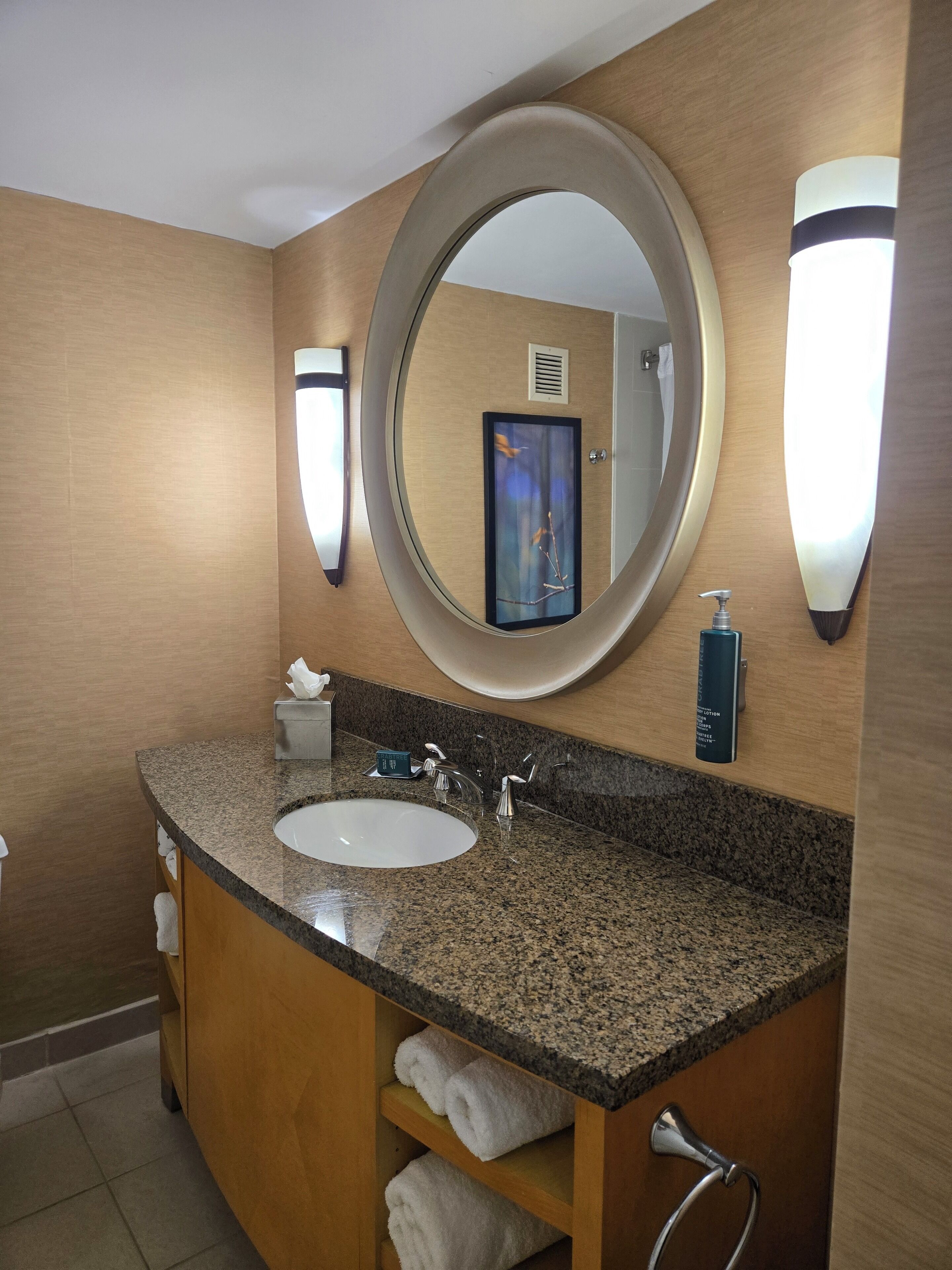 room, 1 king bed with sofa bed, non smoking | bathroom | shower, free toiletries, hair dryer, towels