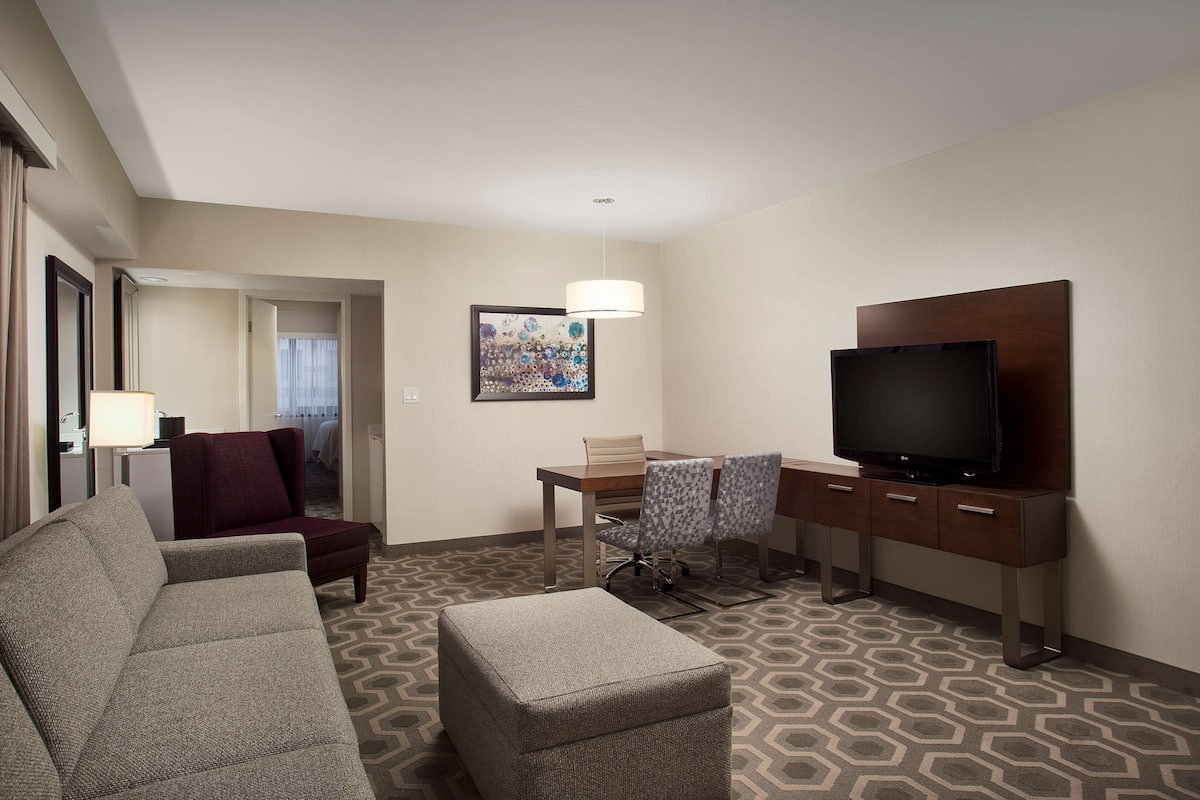 Executive Suite, 2 Queen Beds | 1 bedroom, premium bedding, in-room safe, blackout curtains