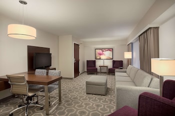 Executive Suite, 2 Queen Beds | 1 bedroom, premium bedding, in-room safe, blackout drapes at Embassy Suites by Hilton Washington DC Georgetown