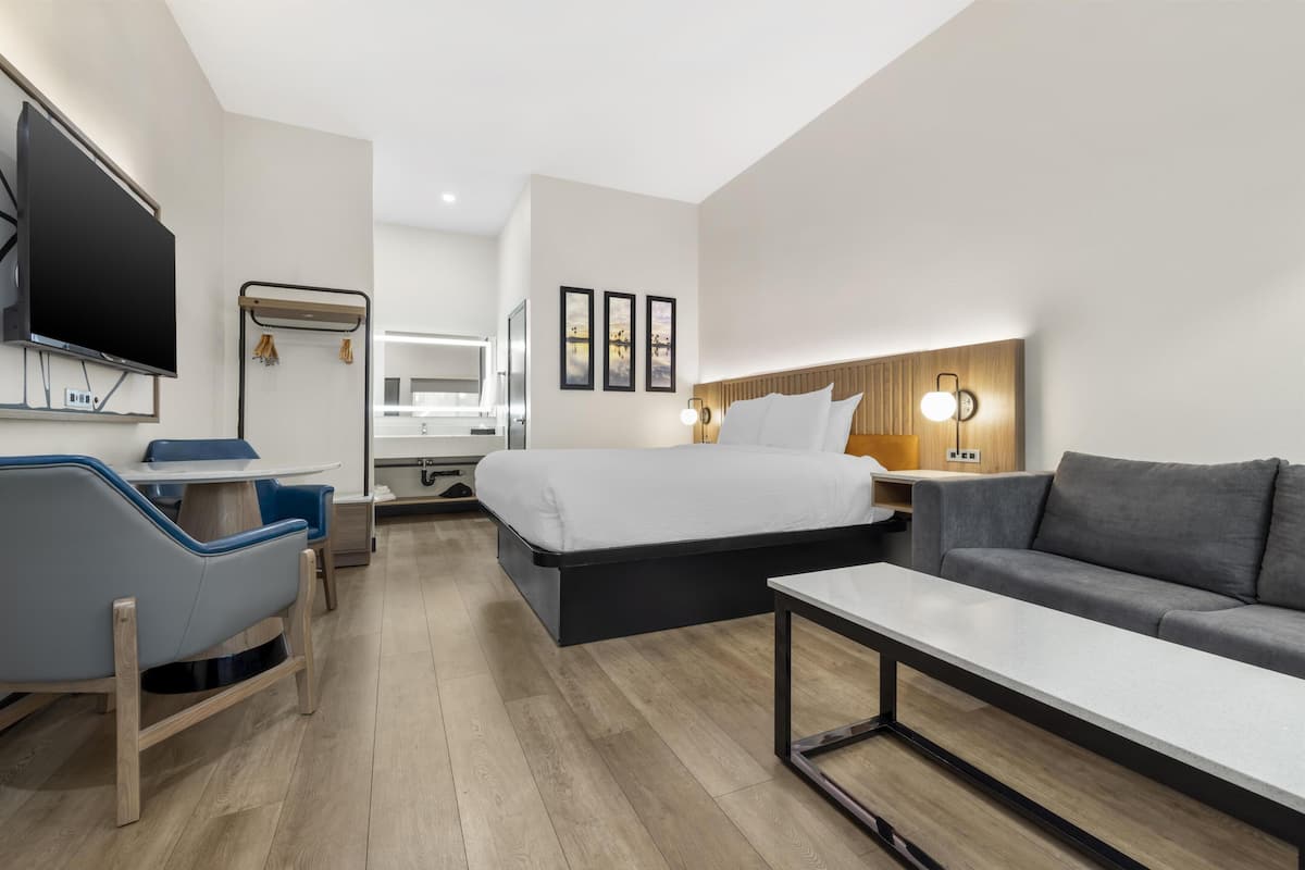 Standard Room, 1 King Bed, Non Smoking (with Single Sofabed) | Premium bedding, pillowtop beds, in-room safe, desk