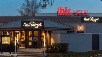 Majoituspaikan julkisivu