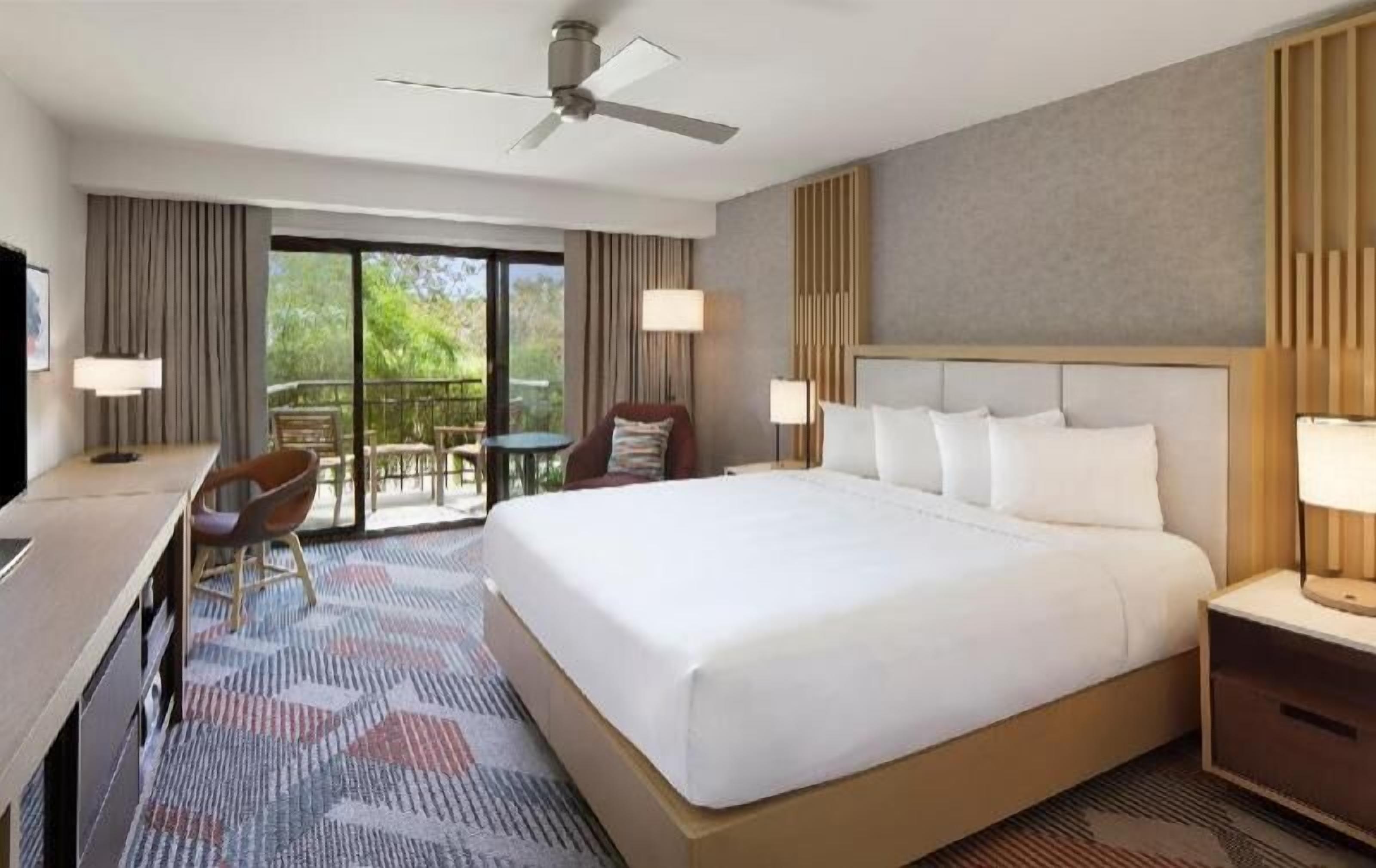 Premium bedding, down comforters, pillowtop beds, in-room safe