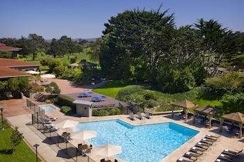 Premium bedding, down comforters, pillowtop beds, in-room safe at Hyatt Regency Monterey Hotel & Spa