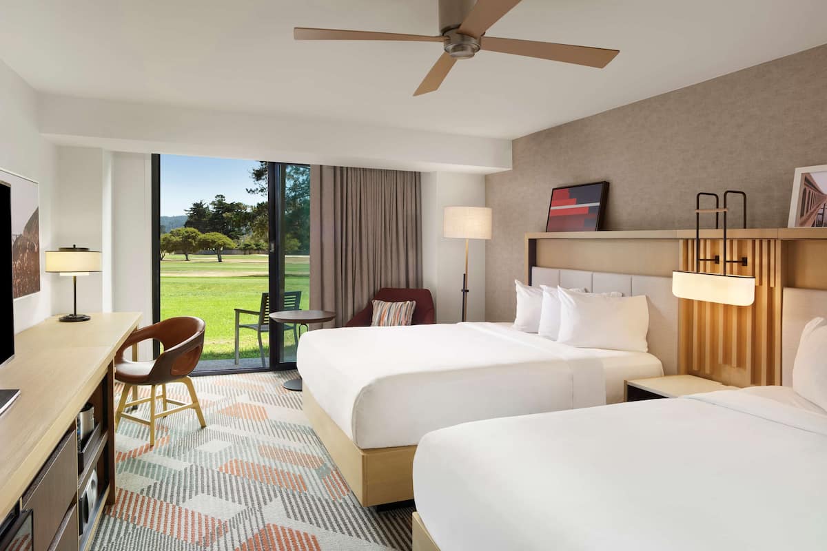Premium bedding, down comforters, pillowtop beds, in-room safe