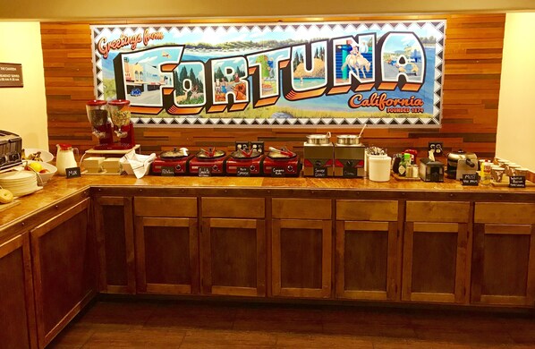 Café da manhã continental grátis todos os dias