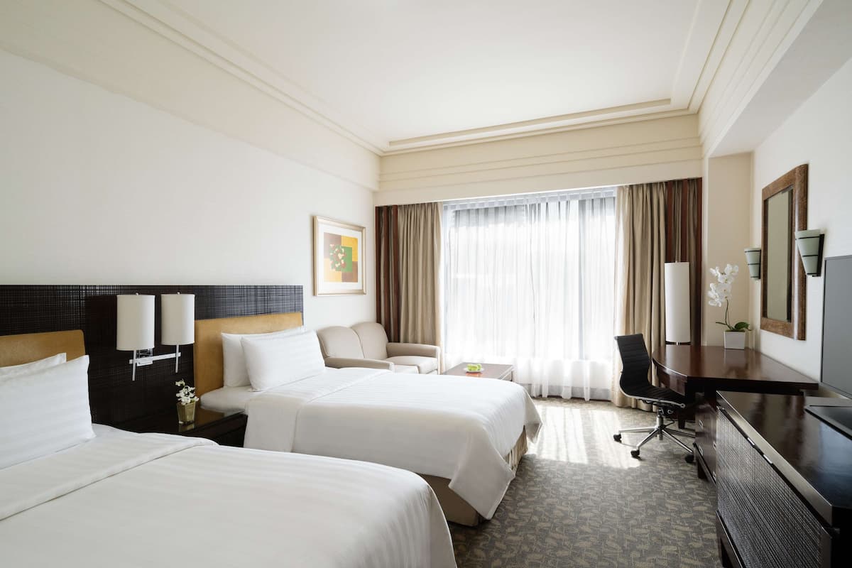 In-room safe, desk, laptop workspace, blackout curtains