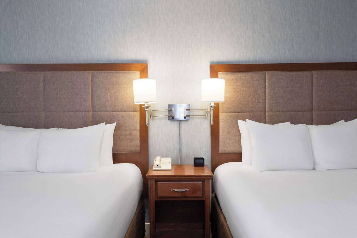 desk, laptop workspace, iron/ironing board, free cots/infant beds