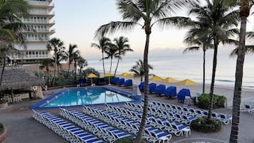 Outdoor pool, pool cabanas (surcharge), pool loungers