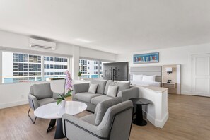 Suite, 1 Bedroom, Oceanfront, 1 King Bed | In-room safe, blackout drapes, iron/ironing board, free WiFi - Ocean Sky Hotel and Resort (Fort Lauderdale)