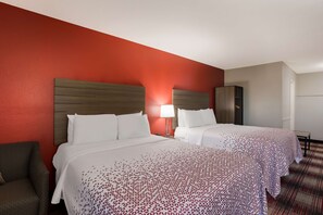 Standard Room, 2 Queen Beds, Non Smoking, Refrigerator & Microwave | Soundproofing, iron/ironing board, free WiFi, bed sheets