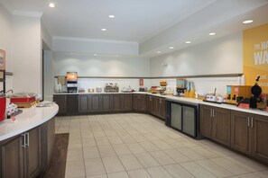 Free daily buffet breakfast