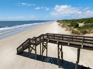 Beach nearby, white sand