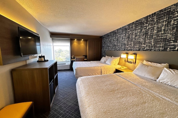 Pillowtop beds, in-room safe, blackout drapes, iron/ironing board