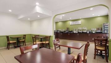 Free daily buffet breakfast