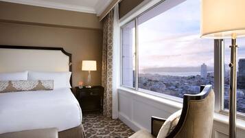 Frette Italian sheets, premium bedding, down duvets, pillow-top beds