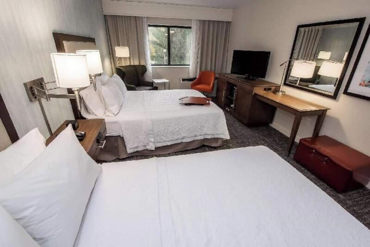 In-room safe, desk, laptop workspace, blackout curtains