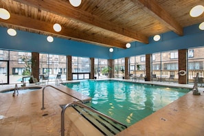 Indoor pool, outdoor pool