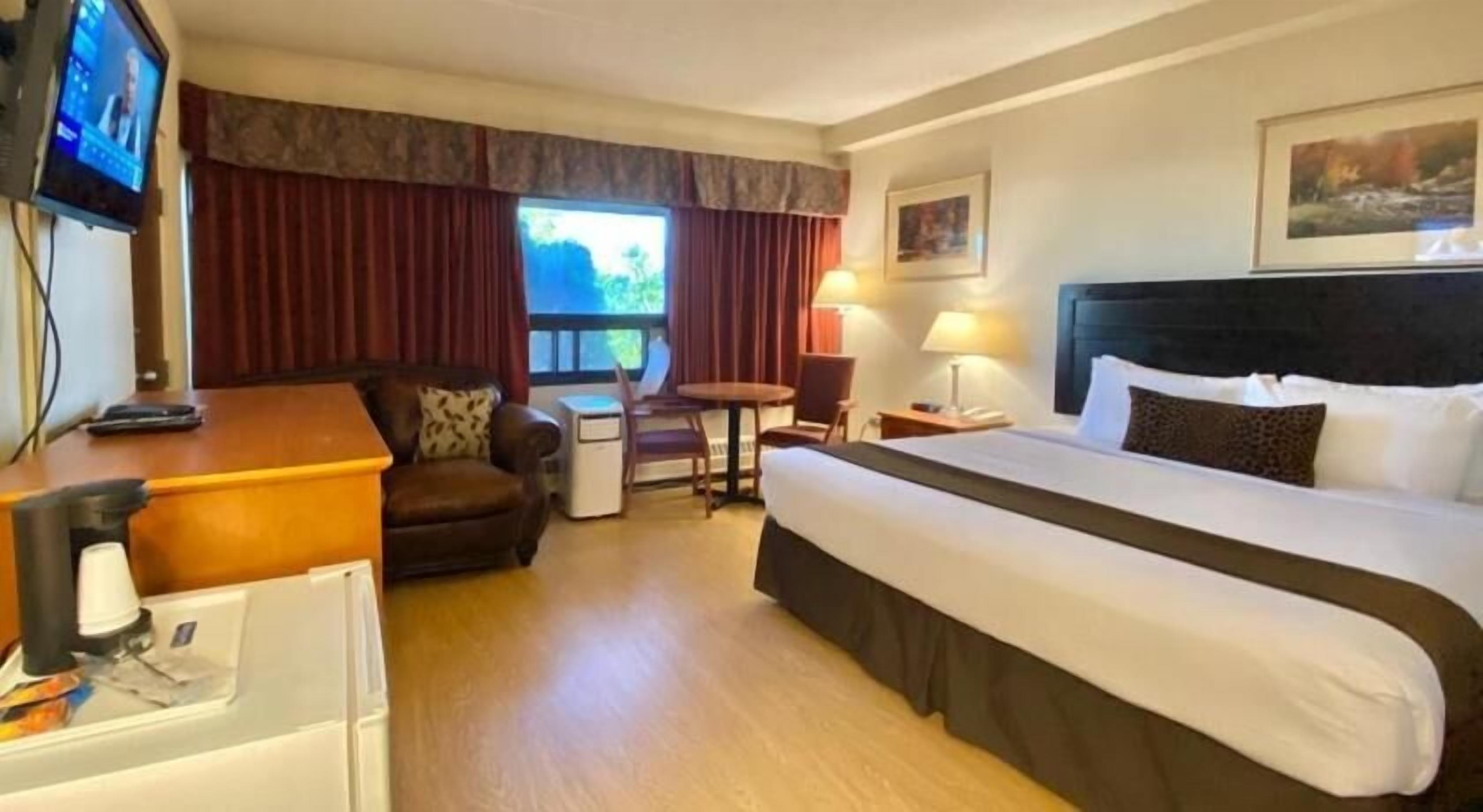 Individually furnished, desk, blackout curtains, iron/ironing board