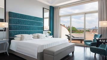 Ropa de cama de alta calidad y minibar